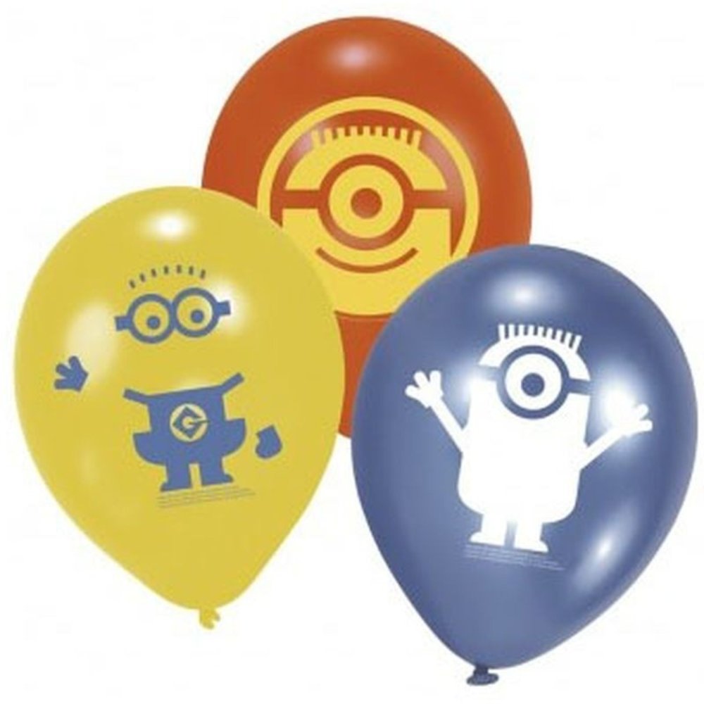 Balloon minions 3 colors 6 pieces
