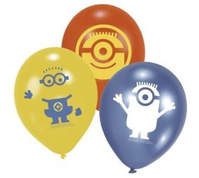 Balloon minions 3 colors 6 pieces Balloon minions 3 colors 6 pieces