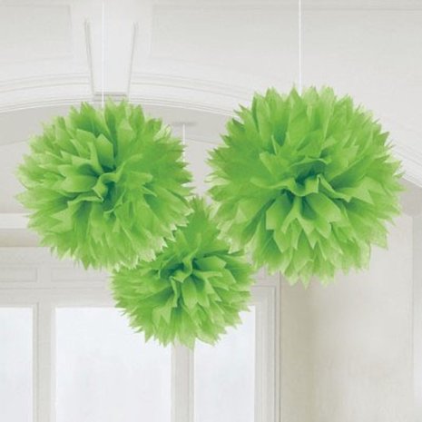 Amscan Pompom Kiwigroen 3 pieces