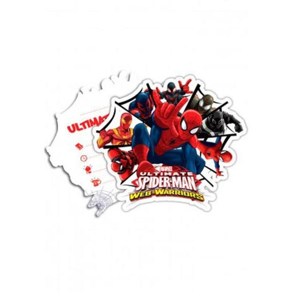 Einladung Spiderman Warriors | 6 Stück Einladung Spiderman Warriors | 6 Stück