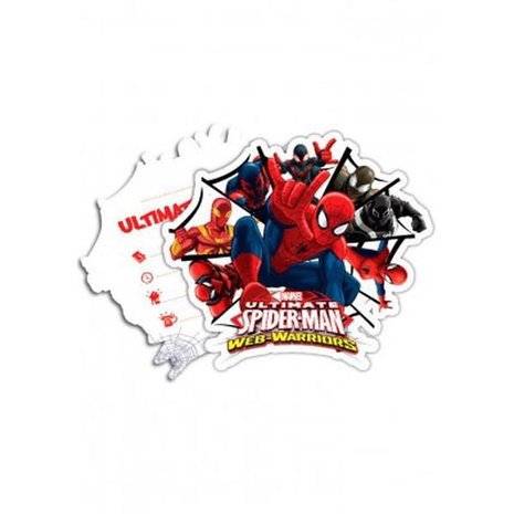Einladung Spiderman Warriors | 6 Stück Einladung Spiderman Warriors | 6 Stück