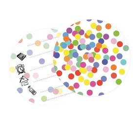 Uitnodiging Confetti 6 stuks