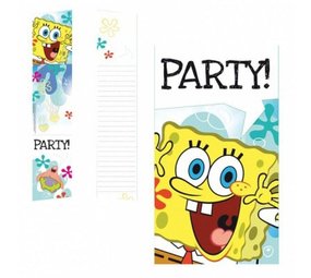 Einladung SpongeBob Splash Party! 6 Stück Einladung SpongeBob Splash Party! 6 Stück