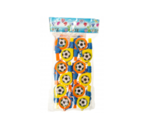 LG Imports Voetbalfluitjes oranje/geel | 12 stuks