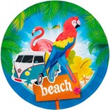 Bord Beach Party 23cm | 8 stuks Bord Beach Party 23cm | 8 stuks