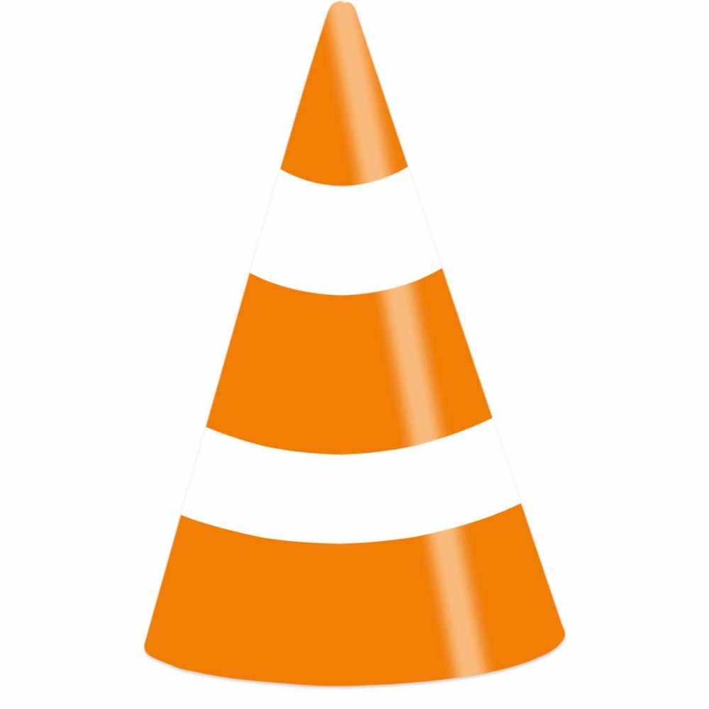 Hats construction on the road 8 pieces Hats construction on the road 8 pieces