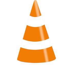 Hoedjes Constructie Op de Weg | 8 stuks Hoedjes Constructie Op de Weg | 8 stuks