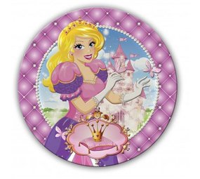 Plaque princesse carton 23cm | 6 morceaux Plaque princesse carton 23cm | 6 morceaux
