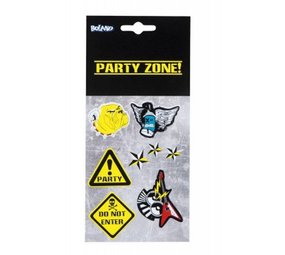 Stickers Party Zone 6 feuilles Stickers Party Zone 6 feuilles
