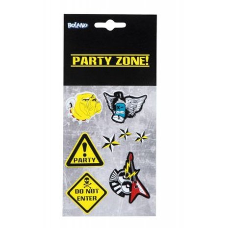 Stickers party zone 6 sheets