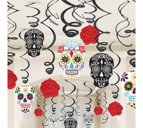 Décoration Swirl Day of the Dead 30 morceaux Décoration Swirl Day of the Dead 30 morceaux