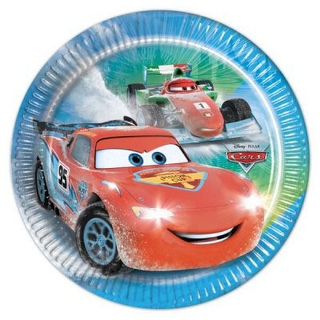 Bord Cars Ice Racers 18cm | 8 stuks Bord Cars Ice Racers 18cm | 8 stuks