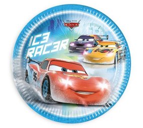 Bord Cars Ice Racers 23cm 8 stuks Bord Cars Ice Racers 23cm 8 stuks