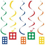 Creative Converting Lego Hangdecoratie Swirls 76-99cm | 5 stuks Creative Converting Lego Hangdecoratie Swirls 76-99cm | 5 stuks