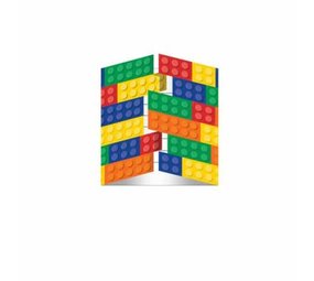 Uitnodiging Lego | 8 stuks Uitnodiging Lego | 8 stuks