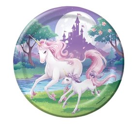 Creative Converting Unicorn Fantasy Borden 23cm | 8 stuks Creative Converting Unicorn Fantasy Borden 23cm | 8 stuks