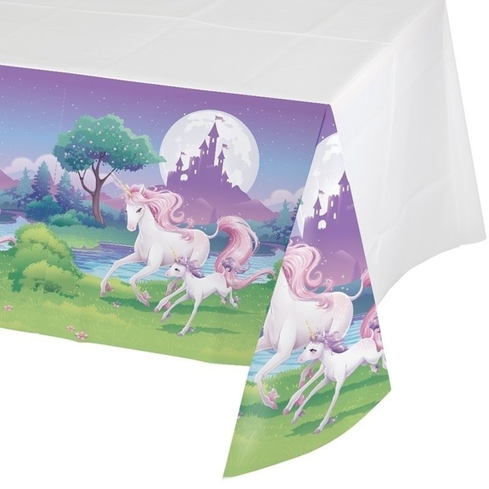 Creative Converting Nappe Fantaisie Licorne 137x259cm | par unité Creative Converting Nappe Fantaisie Licorne 137x259cm | par unité