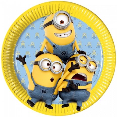 Assiettes Minions | Mepicable Me 23cm | 8 pièces Assiettes Minions | Mepicable Me 23cm | 8 pièces
