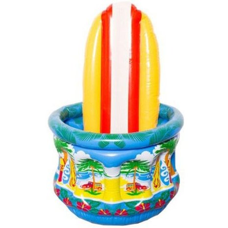 Inflatable surf drink cooler