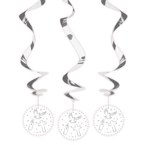 Decoratie Swirl Communie | 3 stuks Decoratie Swirl Communie | 3 stuks