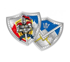 Tableau chevalier Shield Shape 25cm | 6 morceaux