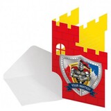 Invitation Knight Schild Castle shape 8 pieces
