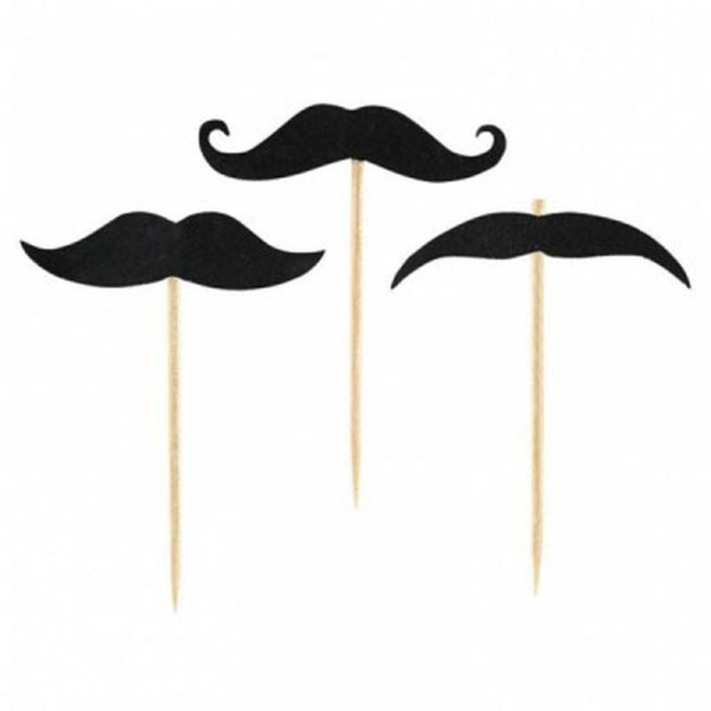 Prikkers Moustache - Snor 20 stuks Prikkers Moustache - Snor 20 stuks