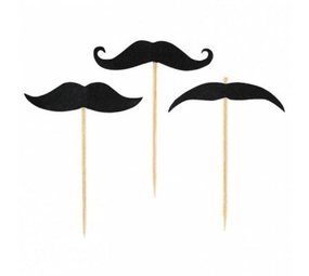 Prikkers Moustache - Snor 20 stuks Prikkers Moustache - Snor 20 stuks