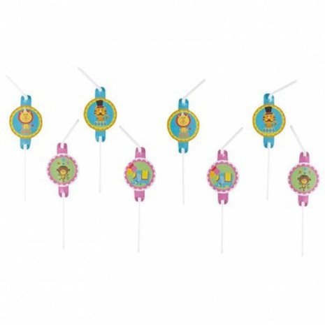 Rietjes Circus 8 stuks Rietjes Circus 8 stuks