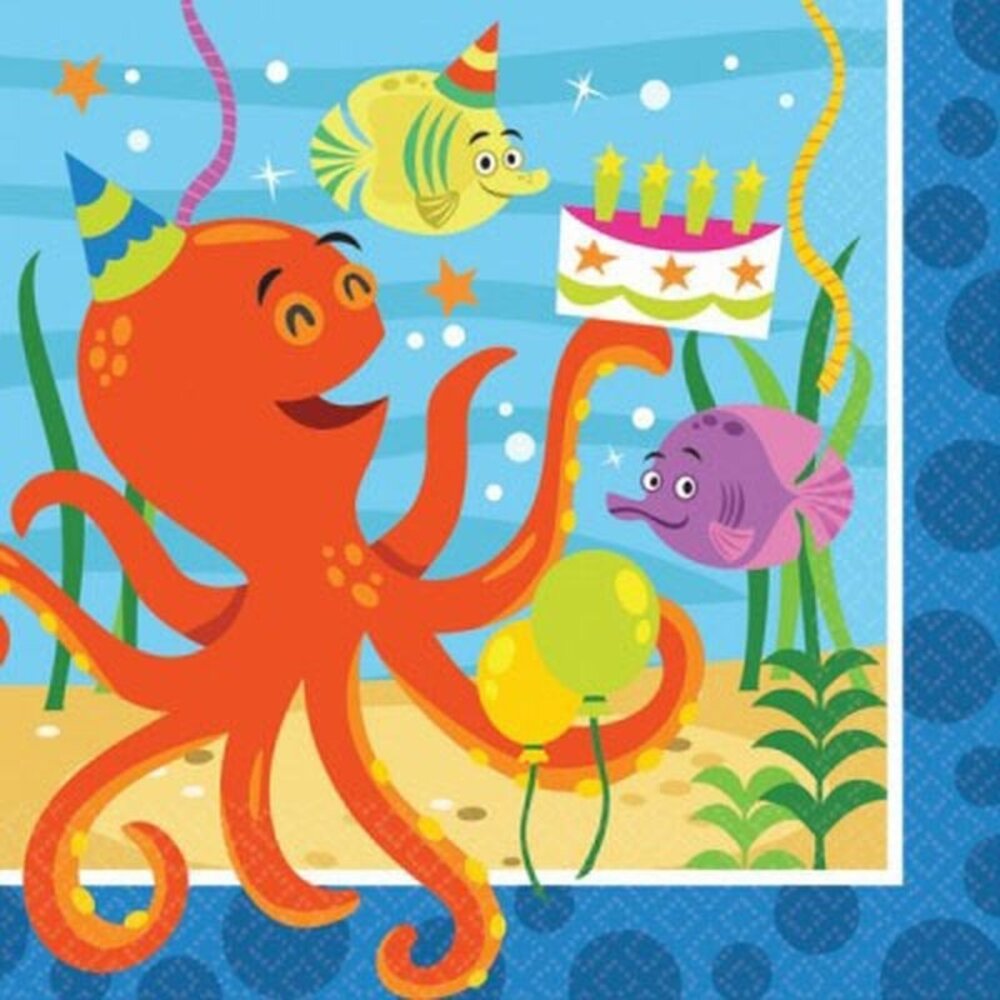 Servet Ocean Buddies 33x33cm 16 Stücke