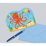 Uitnodiging Oceaan Buddies 8 stuks