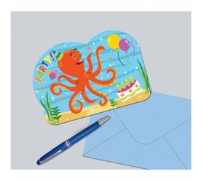 Uitnodiging Oceaan Buddies 8 stuks