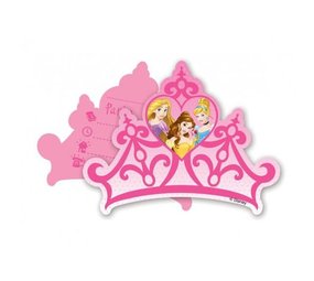 Einladung Disney Princes Crown Form 6 Stücke Einladung Disney Princes Crown Form 6 Stücke