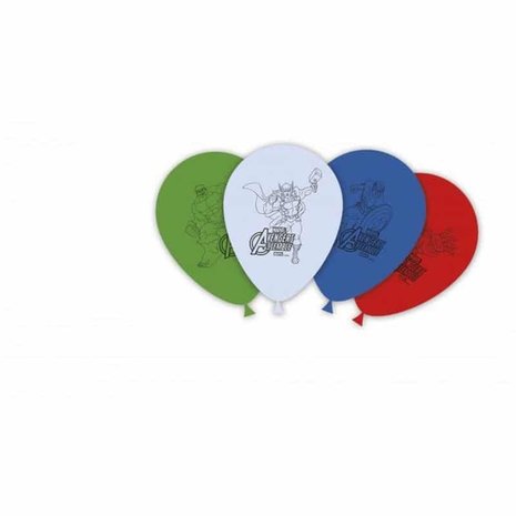 Procos Party Ballon Avengers versammeln sich 28 cm | 8 Stücke