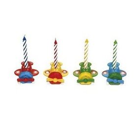 Candle set 4 holders plane 6 candles