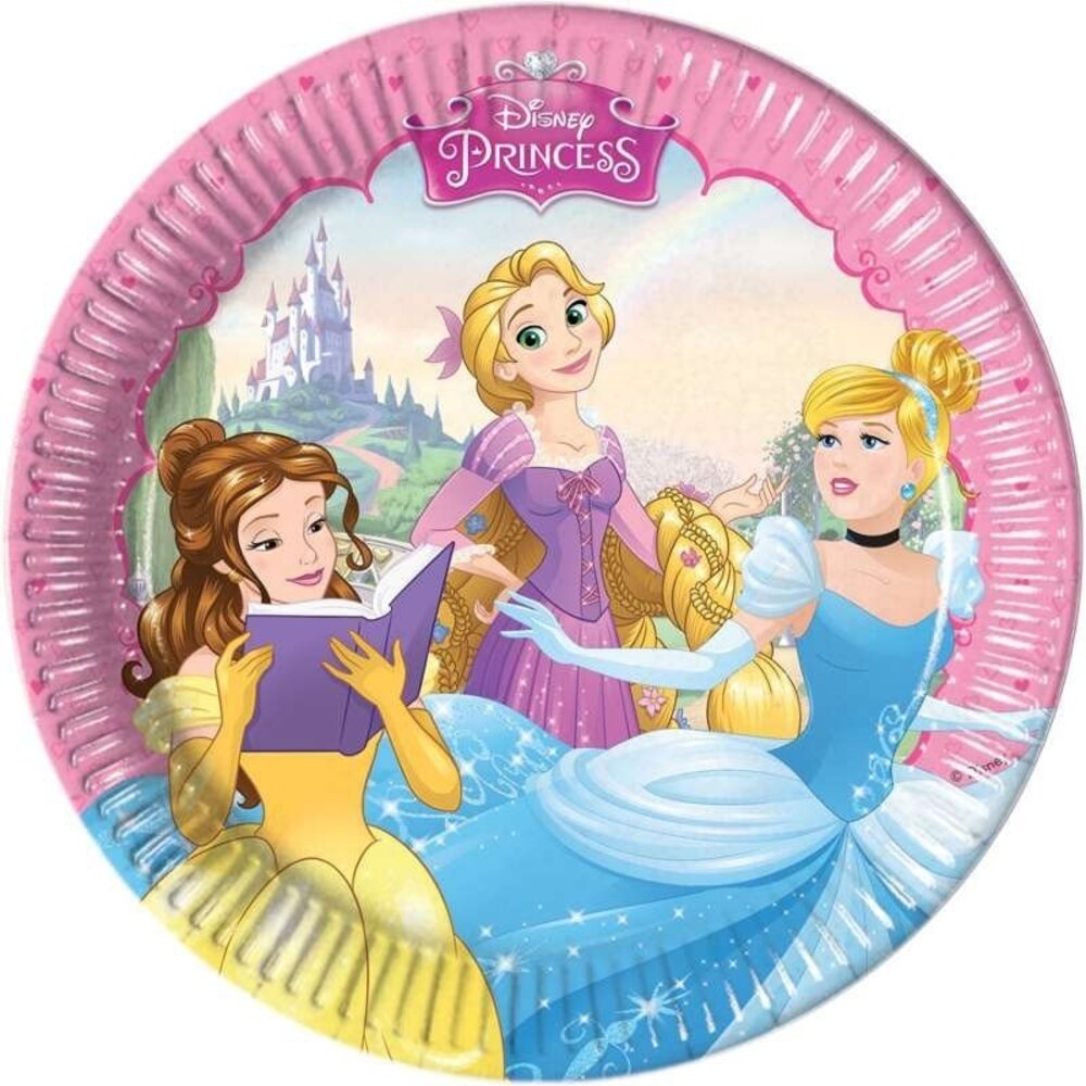 Bord Disney Princess Dreaming 19cm | 8 stuks Bord Disney Princess Dreaming 19cm | 8 stuks