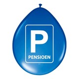 Folat Ballon Pensioen blauw 8 stuks Folat Ballon Pensioen blauw 8 stuks