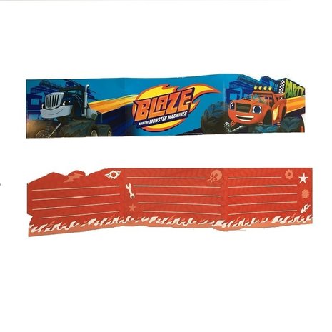 Invitation Blaze and the Monster Wheels 8 pieces