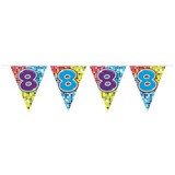 Folat Vlaggenlijn 8 jaar Birthday Blocks | 6 meter Folat Vlaggenlijn 8 jaar Birthday Blocks | 6 meter