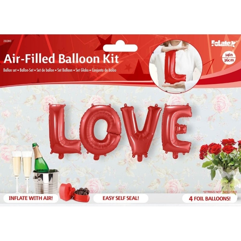 Folat Ballon folie set LOVE | 36 cm Folat Ballon folie set LOVE | 36 cm