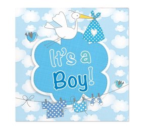 Napkin it's a boy! 20 pieces Napkin it's a boy! 20 pieces
