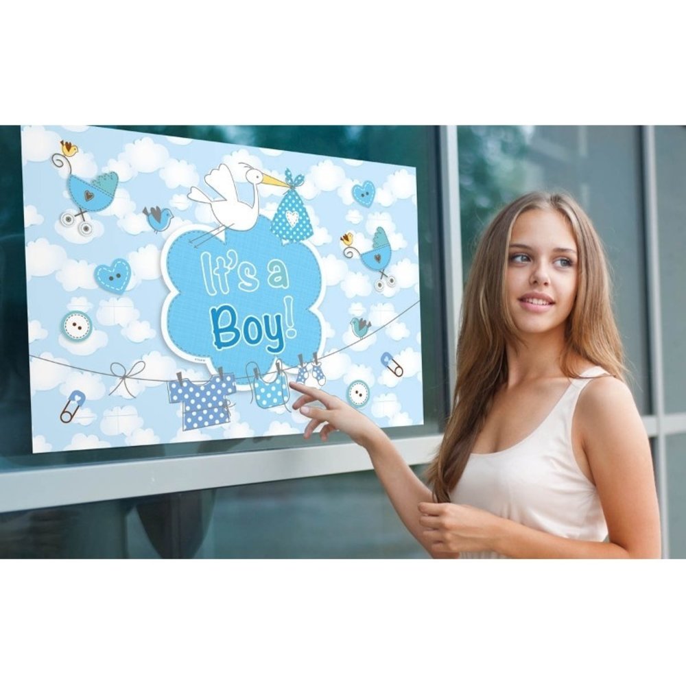 Fensterflagge Es ist ein Junge!