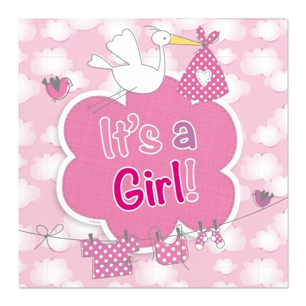 Servet It's a Girl! |20 stuks Servet It's a Girl! |20 stuks