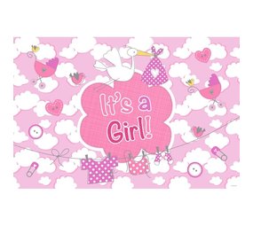 Drapeau de la fenêtre C'est une fille! Drapeau de la fenêtre C'est une fille!