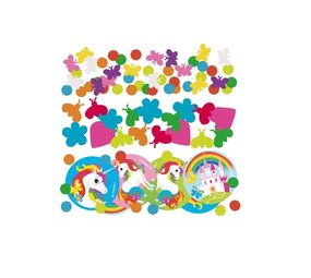 Amscan Eenhoorn Regenboog Confetti 34 gr | per stuk Amscan Eenhoorn Regenboog Confetti 34 gr | per stuk