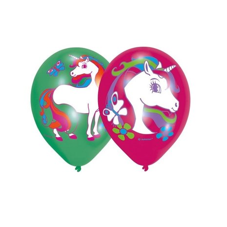 Amscan Unicorn Rainbow Balloons 28cm | 6 pieces