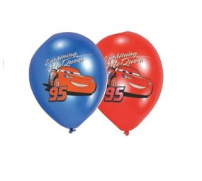 Cars Balloon 4 couleurs 6 morceaux