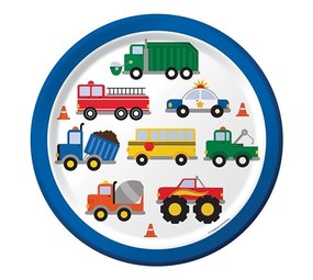 Creative Converting Borden Traffic Jam 23cm | 8 stuks Creative Converting Borden Traffic Jam 23cm | 8 stuks