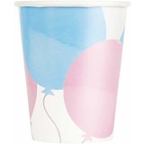Unique Party Cups gender reveal balloons 250ml | 8 pieces Unique Party Cups gender reveal balloons 250ml | 8 pieces