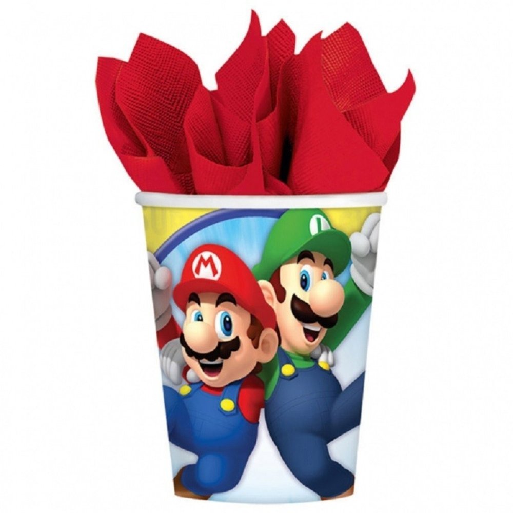 Amscan Cup Super Mario 250 ml | 8 Stücke Amscan Cup Super Mario 250 ml | 8 Stücke